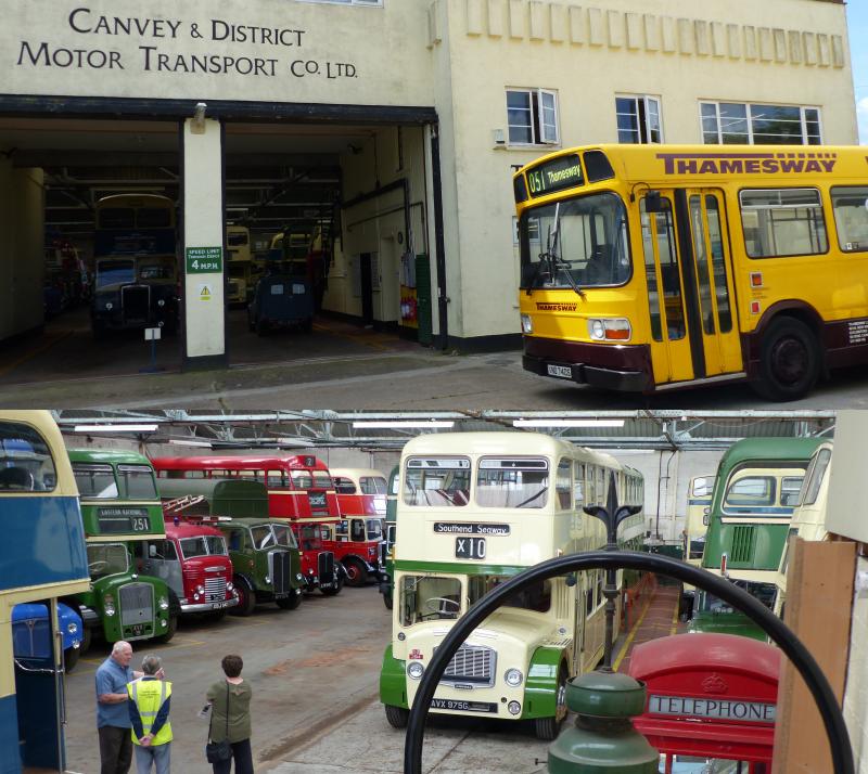 Northfleet bus garage, Southend Pier Railway  and Castle Point Transport Museum