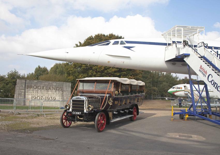 CHARABANC AT BROOKLANDS