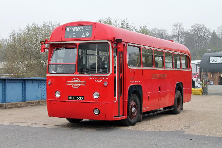 RF 537 VISITS LONDON BUS MUSEUM