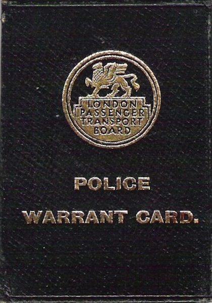Police warrant card 