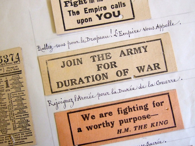 First World War tickets 